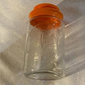 Vintage Anchor Hocking Canister Jar Wheel Pattern